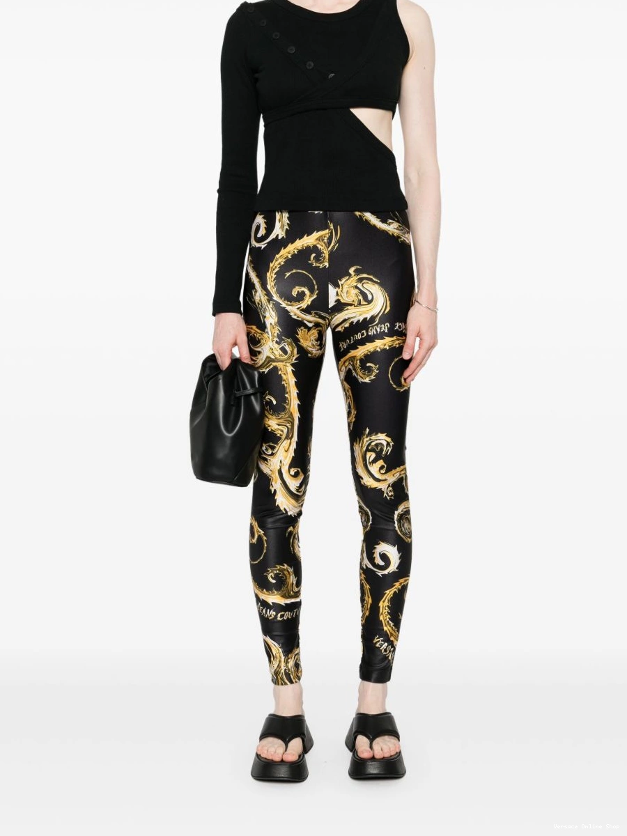 Cheap Chromo leggings Women Couture Couture Versace Jeans 0704